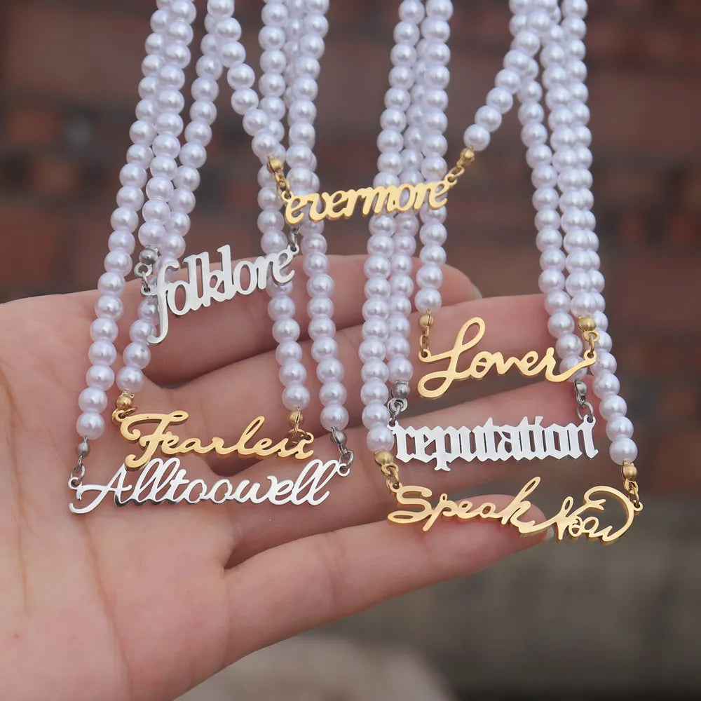 Pearl Choker TS Inspired Necklace Fearless Speak Now Collar SWIFTIE Outfit  Jewelry Reputation Singer Taylor Fan Music Lover Gift – Digital Laura  Anderson